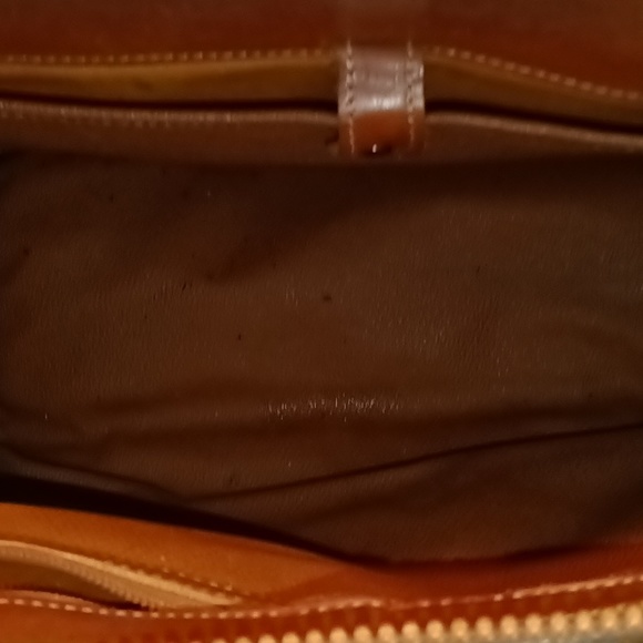 Vintage Dooney and Bourke Satchel All Weather Leather Handbag Purse - Picture 7 of 9